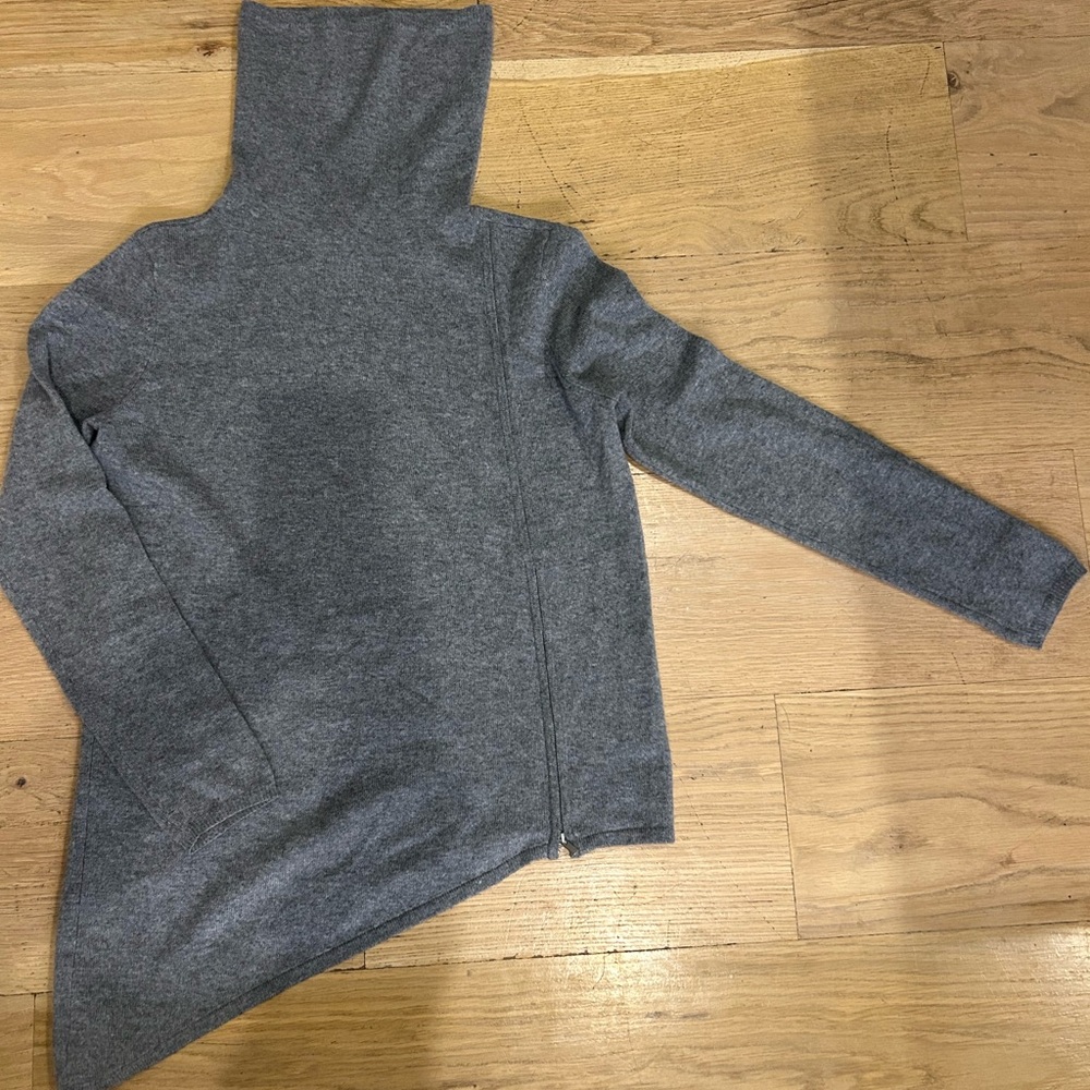Neiman Marcus Charcoal Turtleneck Sweater